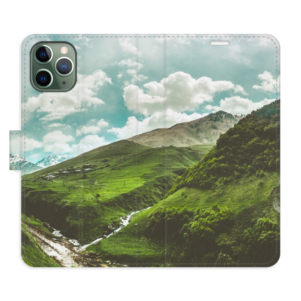 Flipové puzdro iSaprio - Mountain Valley - iPhone 11 Pro