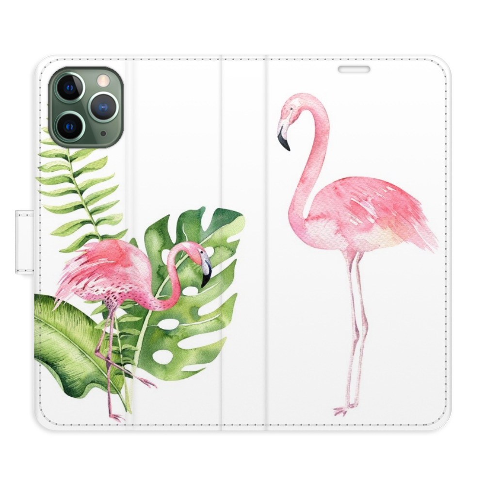 Flipové puzdro iSaprio - Flamingos - iPhone 11 Pro