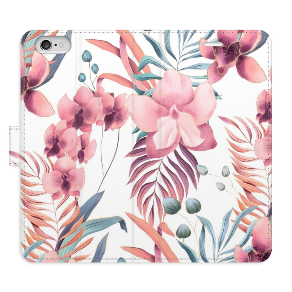 Flipové puzdro iSaprio - Pink Flowers 02 - iPhone 6/6S