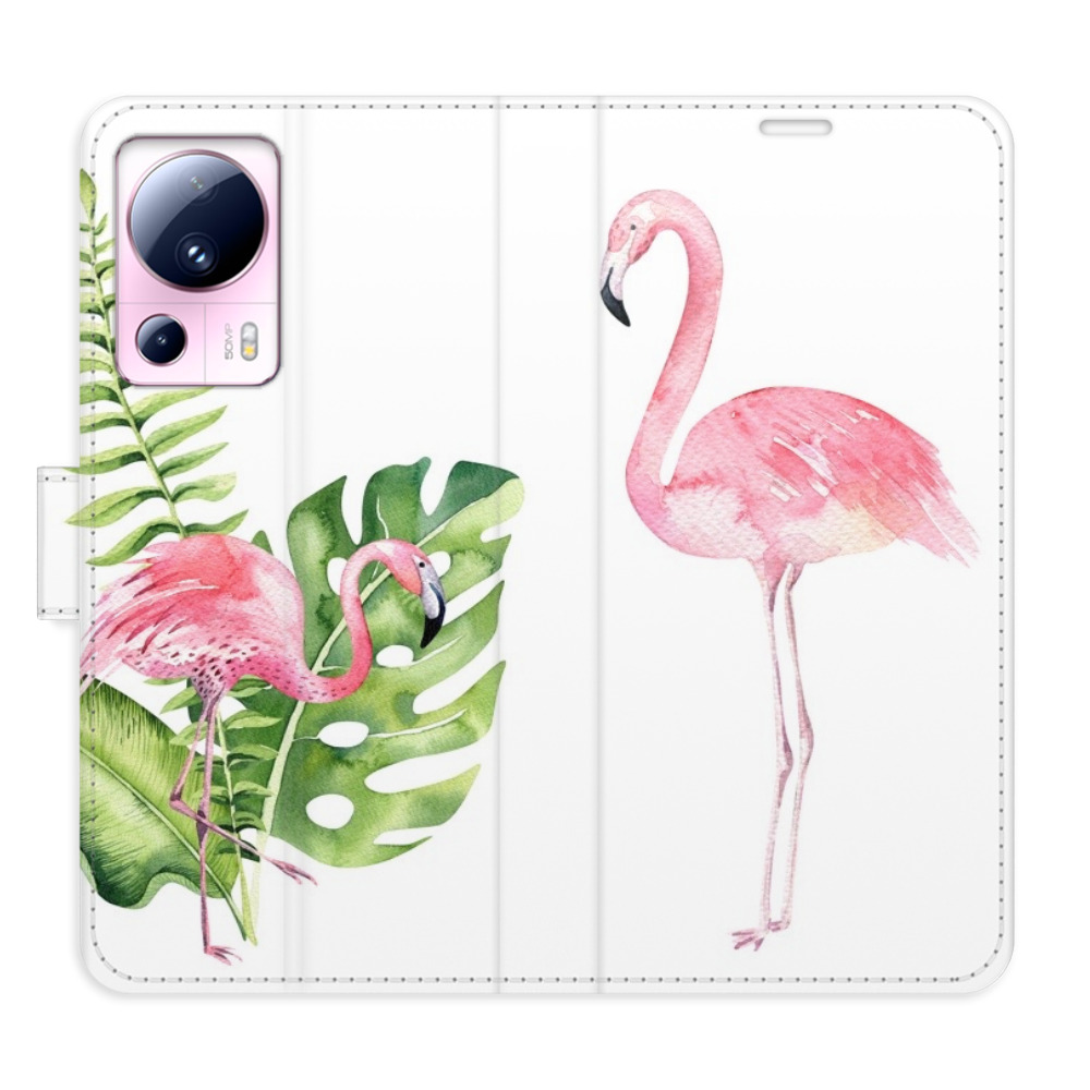 Flipové puzdro iSaprio - Flamingos - Xiaomi 13 Lite