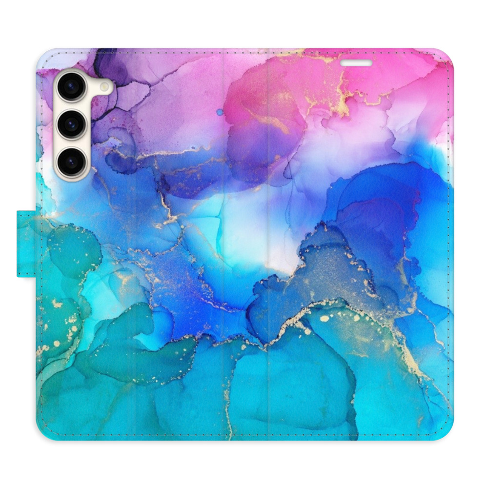 Flipové puzdro iSaprio - BluePink Paint - Samsung Galaxy S23+ 5G