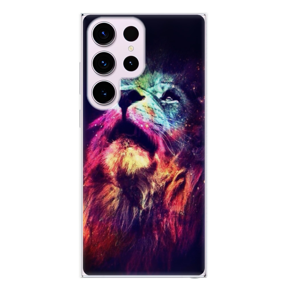 Odolné silikónové puzdro iSaprio - Lion in Colors - Samsung Galaxy S23 Ultra