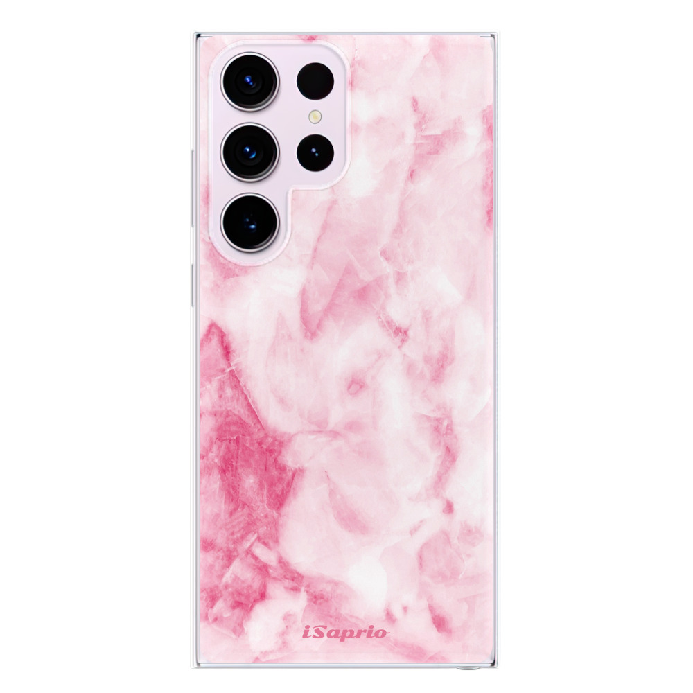 Odolné silikónové puzdro iSaprio - RoseMarble 16 - Samsung Galaxy S23 Ultra