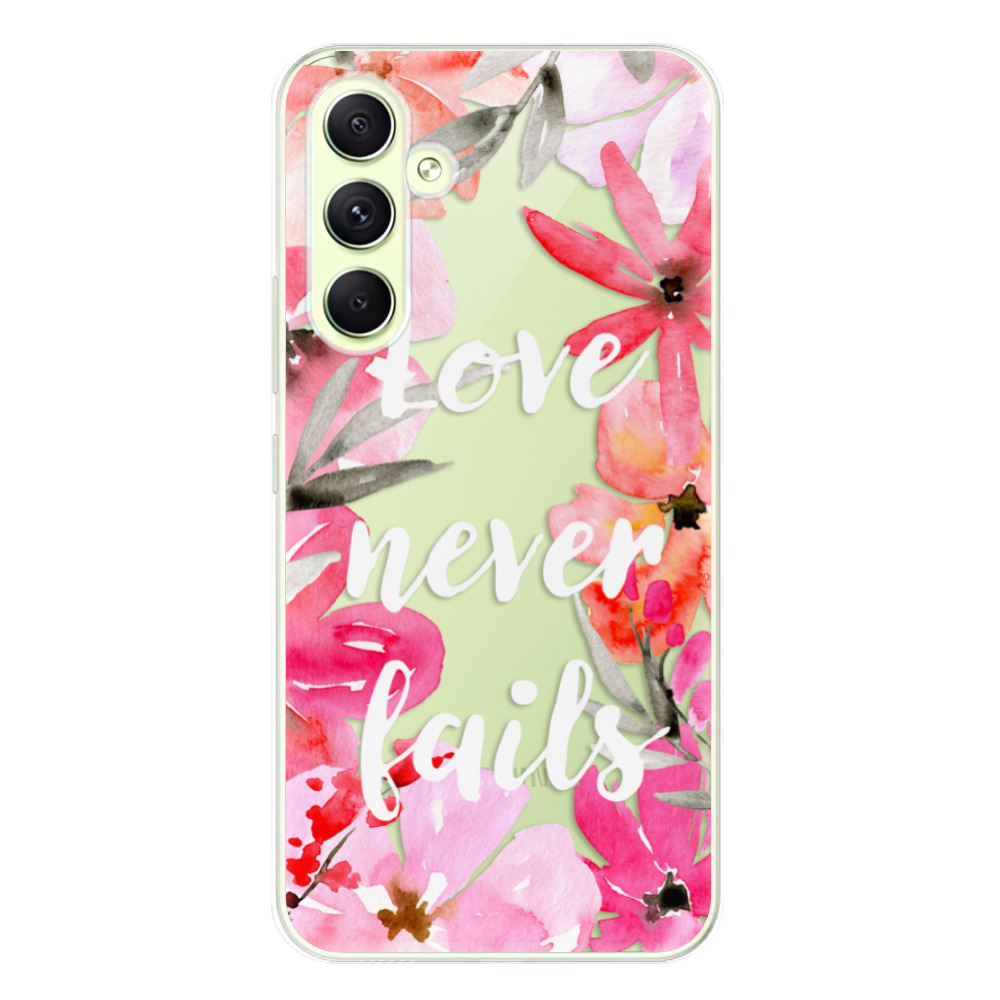 Odolné silikónové puzdro iSaprio - Love Never Fails - Samsung Galaxy A54 5G