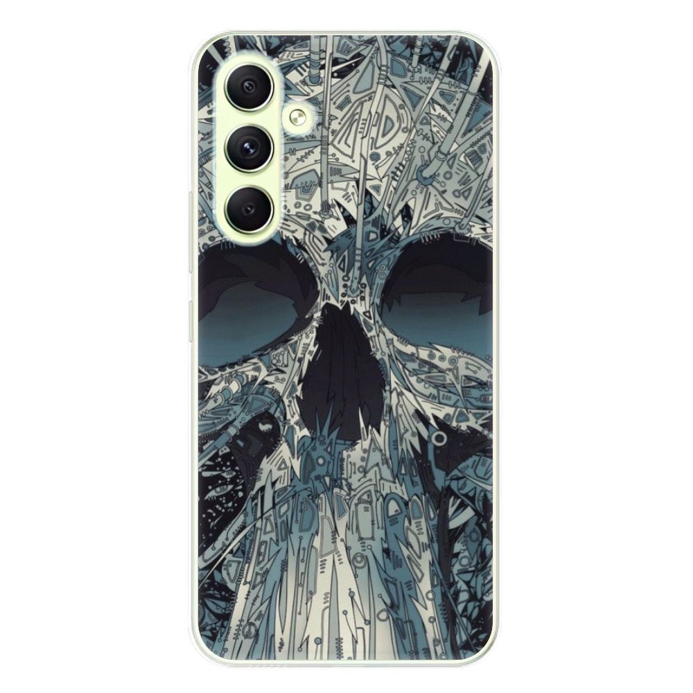 Odolné silikónové puzdro iSaprio - Abstract Skull - Samsung Galaxy A54 5G