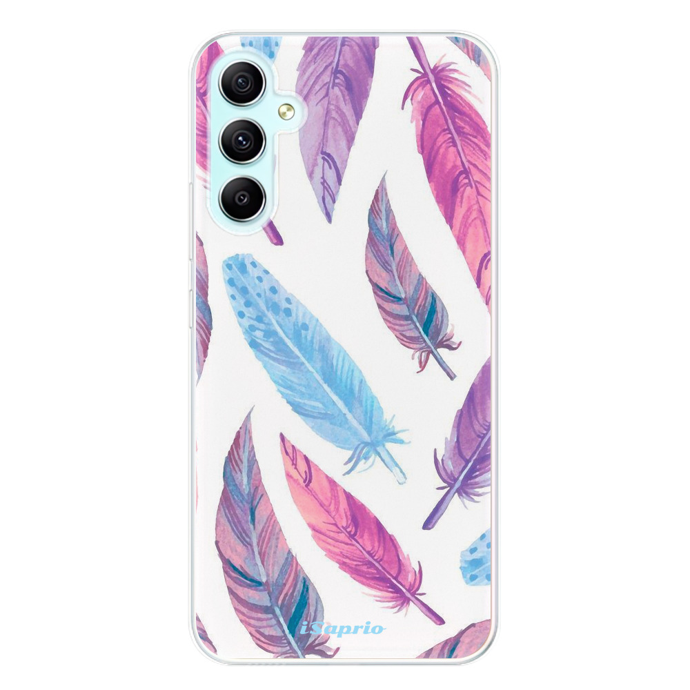 Odolné silikónové puzdro iSaprio - Feather Pattern 10 - Samsung Galaxy A34 5G