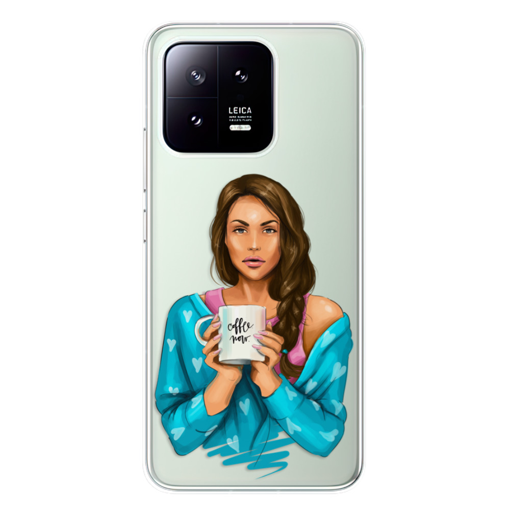 Odolné silikónové puzdro iSaprio - Coffe Now - Brunette - Xiaomi 13