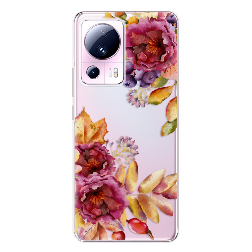 Odolné silikónové puzdro iSaprio - Fall Flowers - Xiaomi 13 Lite