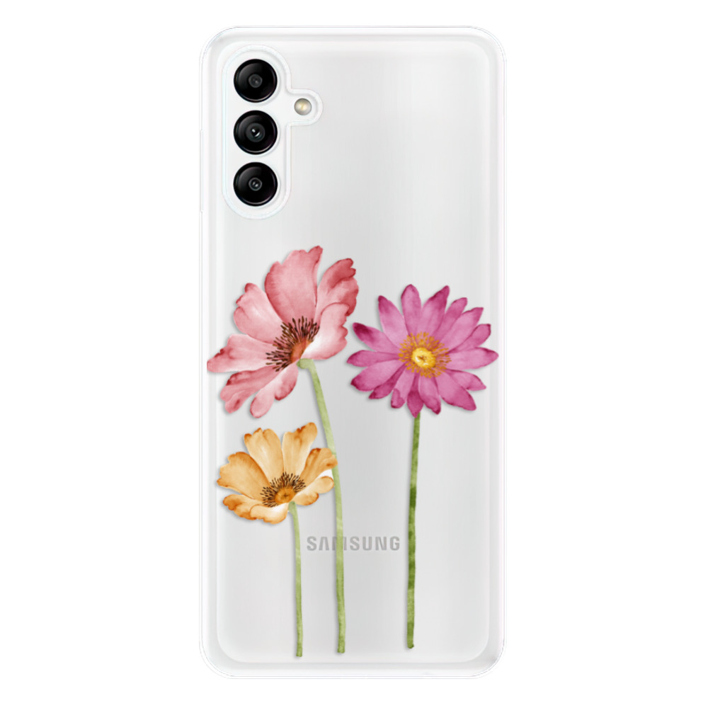 Odolné silikónové puzdro iSaprio - Three Flowers - Samsung Galaxy A04s