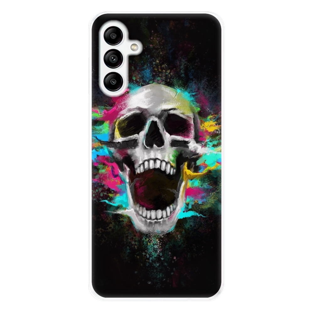 Odolné silikónové puzdro iSaprio - Skull in Colors - Samsung Galaxy A04s