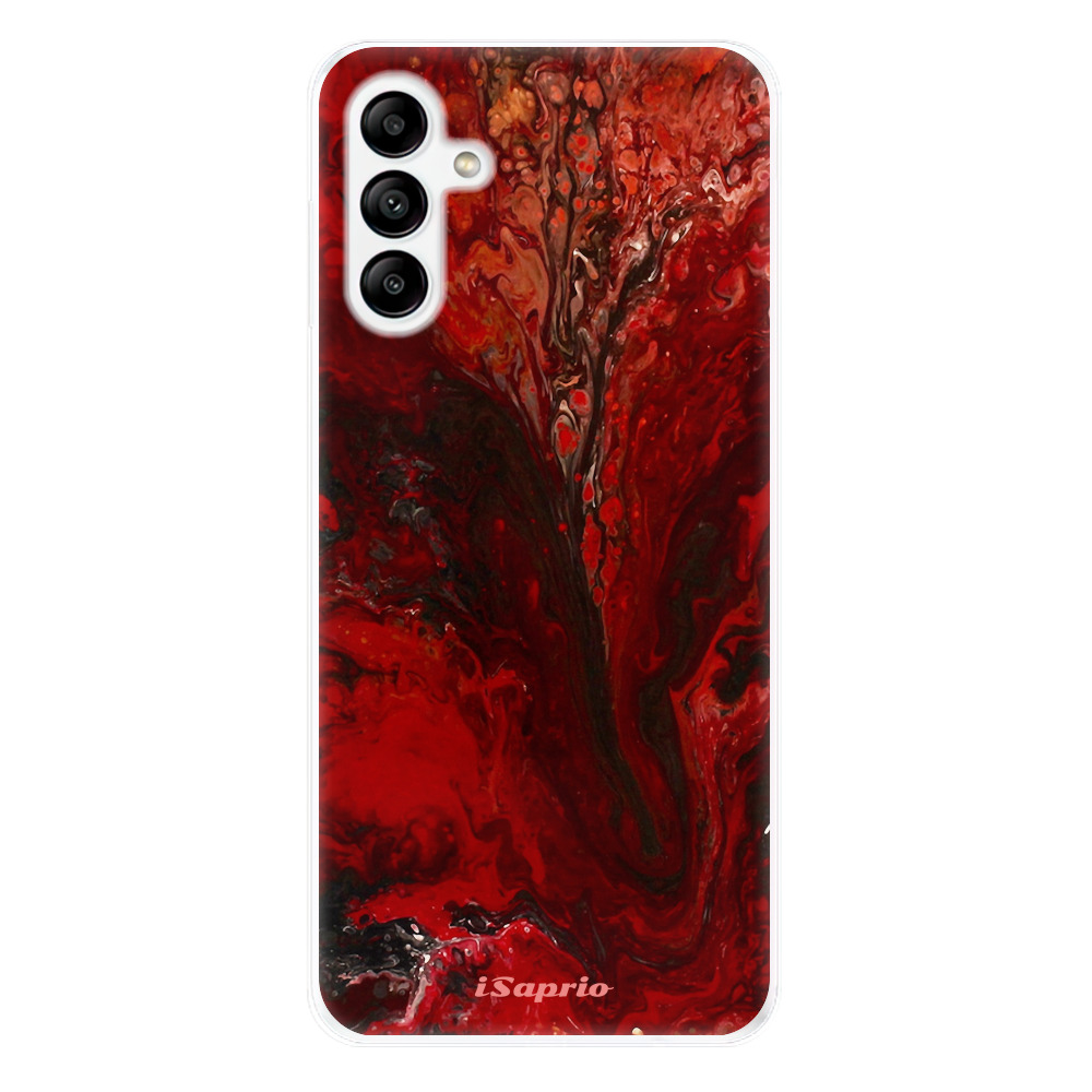 Odolné silikónové puzdro iSaprio - RedMarble 17 - Samsung Galaxy A04s