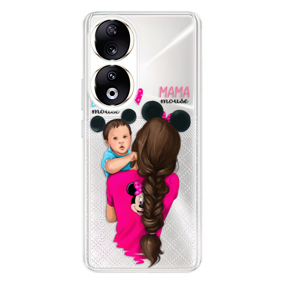 Odolné silikónové puzdro iSaprio - Mama Mouse Brunette and Boy - Honor 90 5G