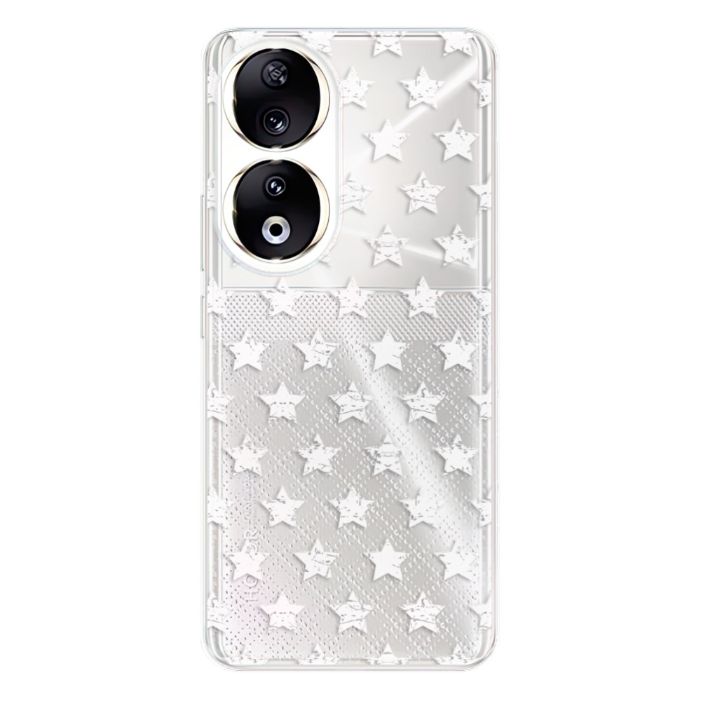 Odolné silikónové puzdro iSaprio - Stars Pattern - white - Honor 90 5G