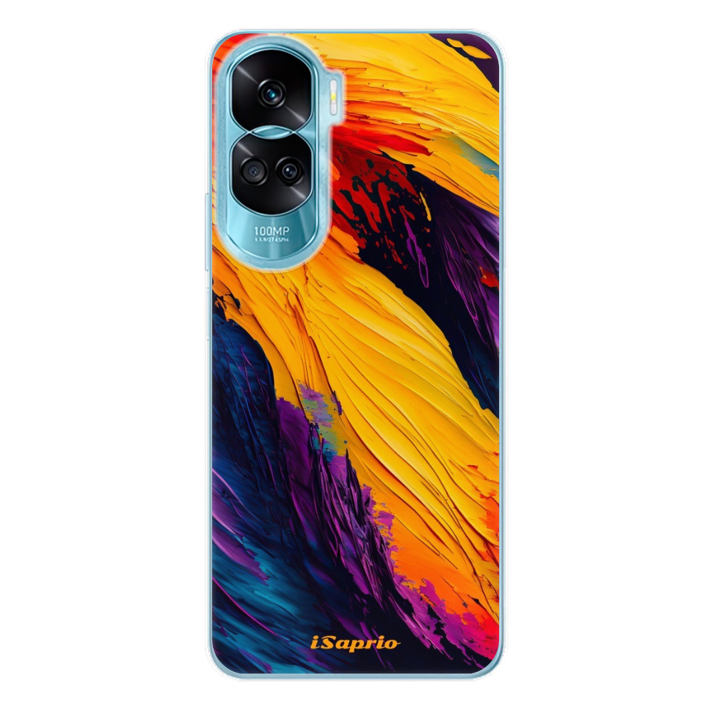 Odolné silikónové puzdro iSaprio - Orange Paint - Honor 90 Lite 5G