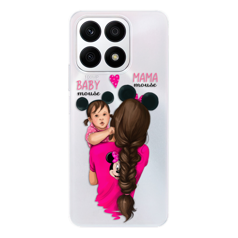 Odolné silikónové puzdro iSaprio - Mama Mouse Brunette and Girl - Honor X8a