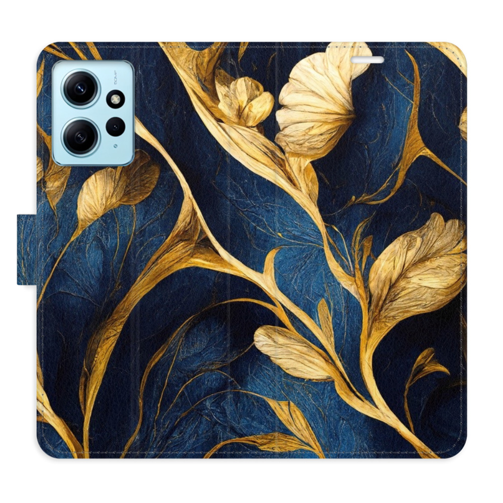 Flipové puzdro iSaprio - GoldBlue - Xiaomi Redmi Note 12 5G