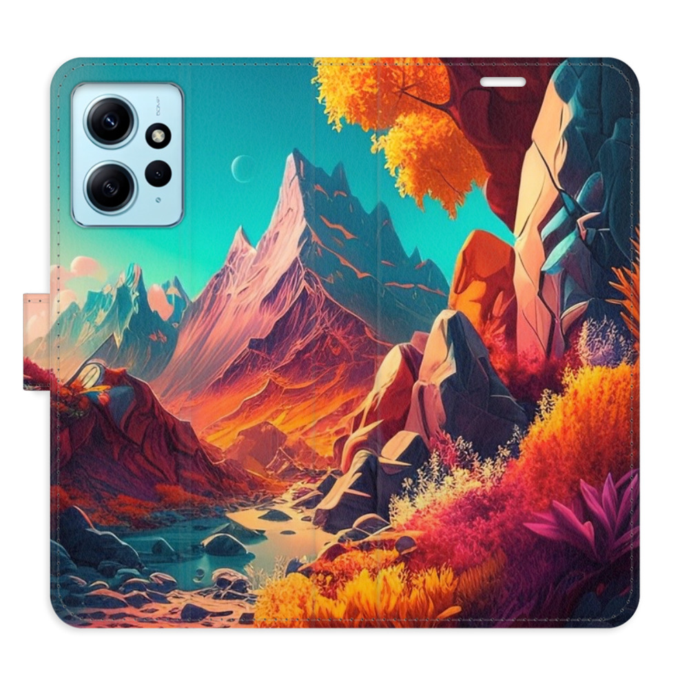 Flipové puzdro iSaprio - Colorful Mountains - Xiaomi Redmi Note 12 5G
