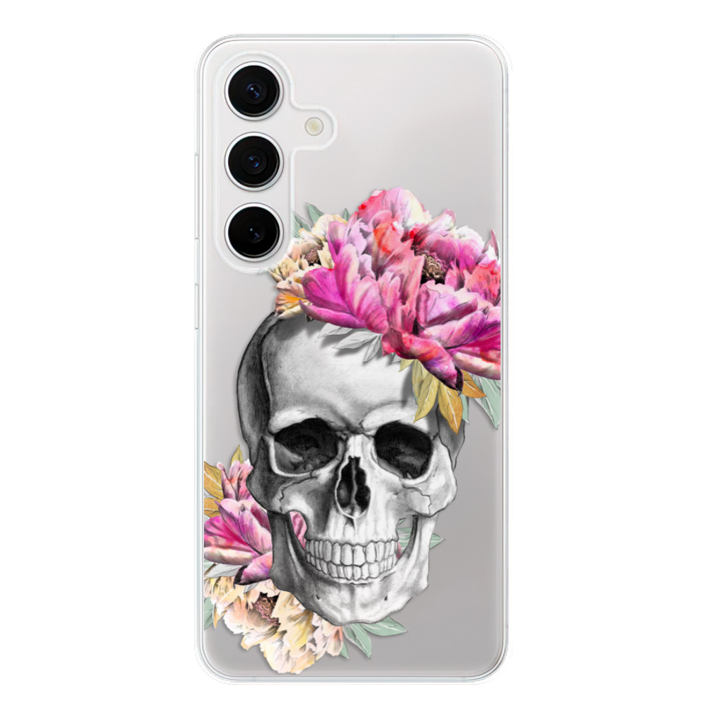 Odolné silikónové puzdro iSaprio - Pretty Skull - Samsung Galaxy S24