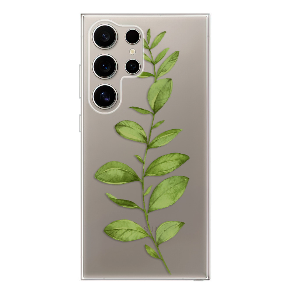 Odolné silikónové puzdro iSaprio - Green Plant 01 - Samsung Galaxy S24 Ultra
