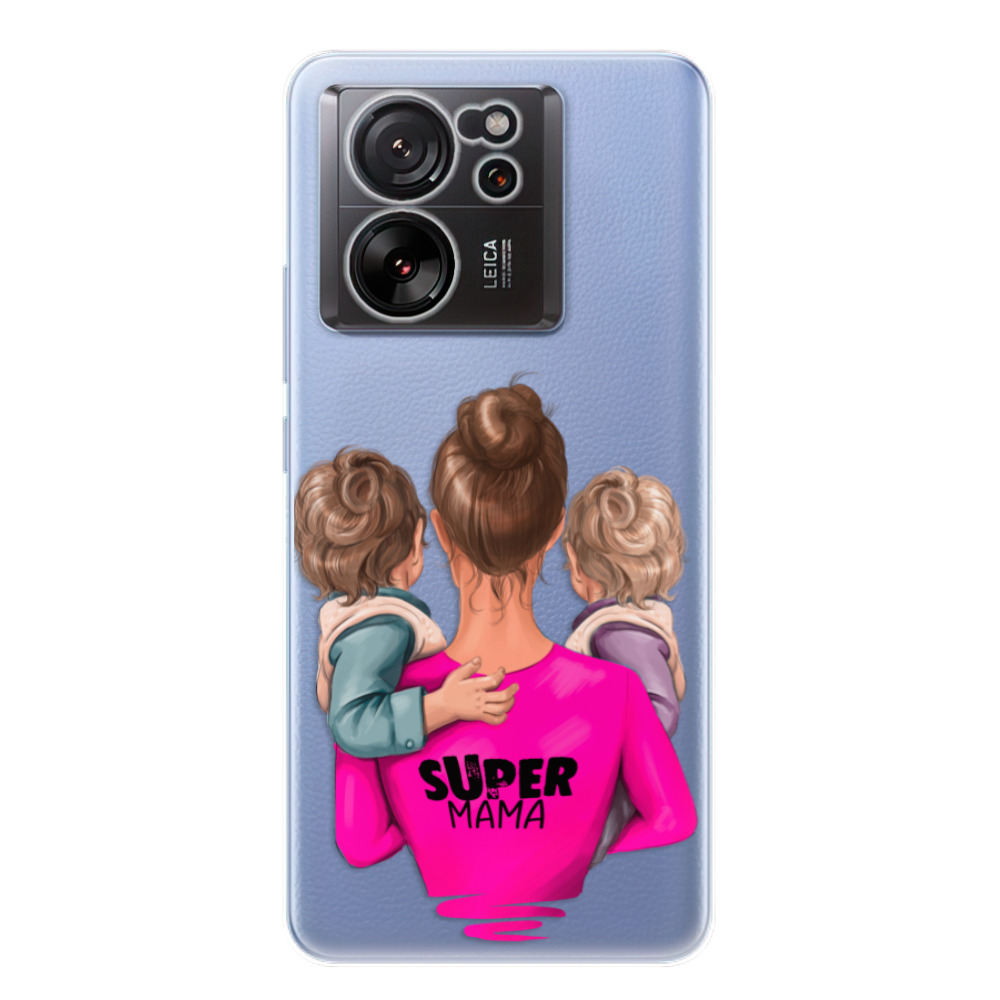 Odolné silikónové puzdro iSaprio - Super Mama - Two Boys - Xiaomi 13T / 13T Pro