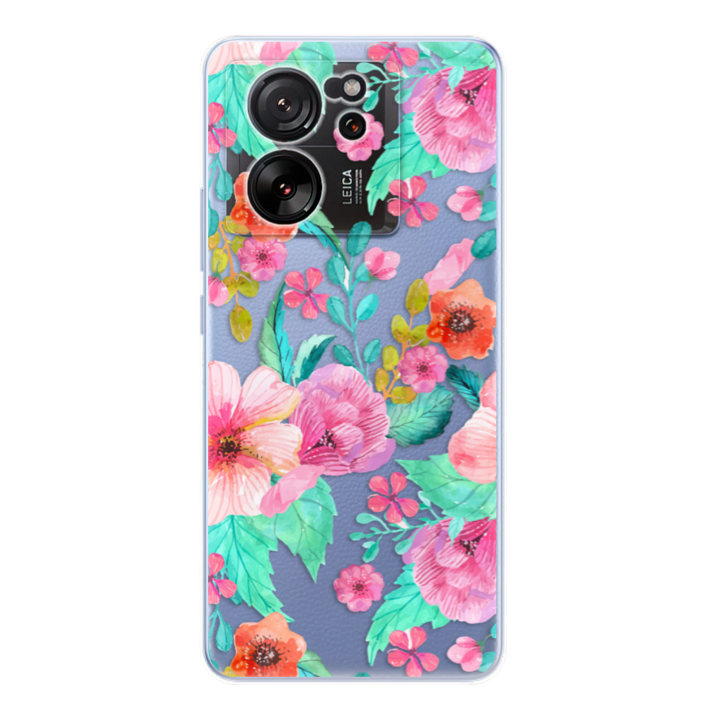 Odolné silikónové puzdro iSaprio - Flower Pattern 01 - Xiaomi 13T / 13T Pro