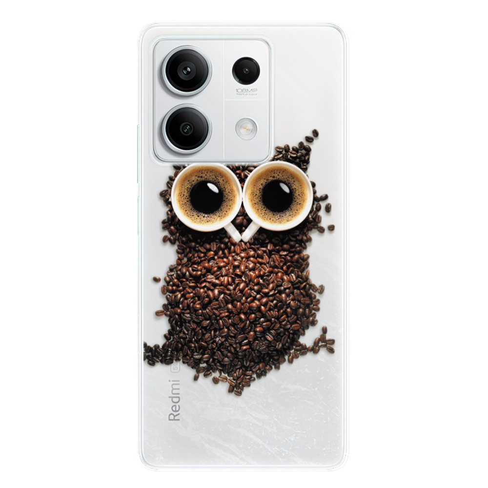 Odolné silikónové puzdro iSaprio - Owl And Coffee - Xiaomi Redmi Note 13 5G