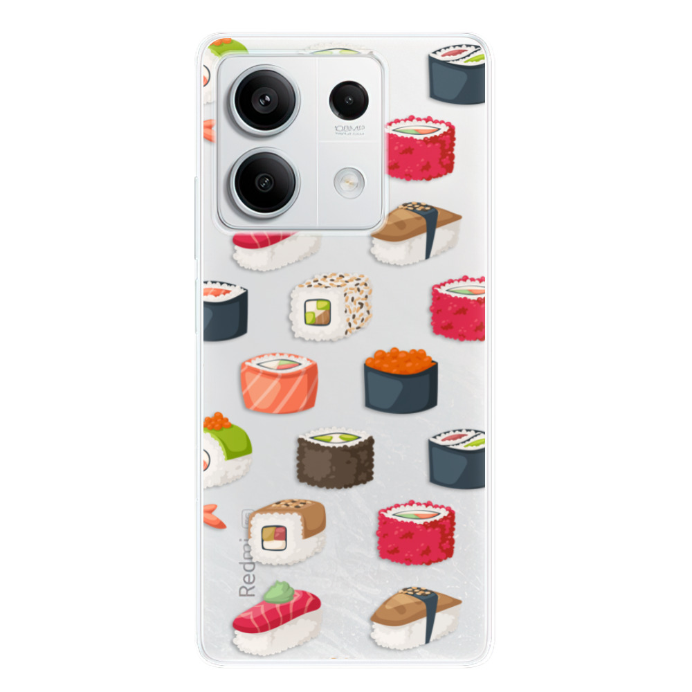 Odolné silikónové puzdro iSaprio - Sushi Pattern - Xiaomi Redmi Note 13 5G
