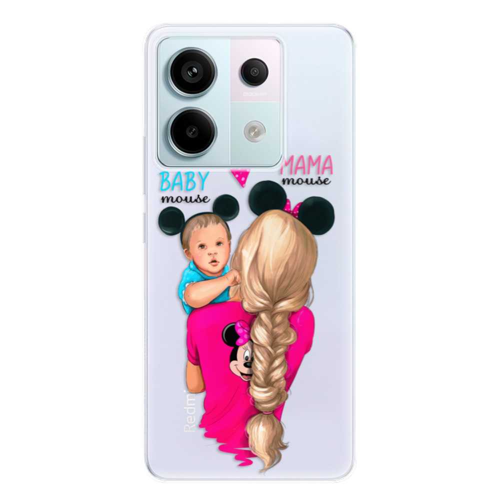 Odolné silikónové puzdro iSaprio - Mama Mouse Blonde and Boy - Xiaomi Redmi Note 13 Pro 5G / Poco X6 5G