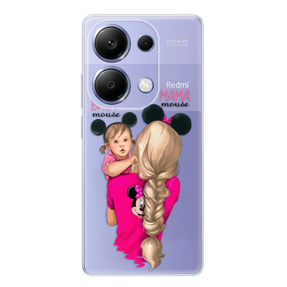 Odolné silikónové puzdro iSaprio - Mama Mouse Blond and Girl - Xiaomi Redmi Note 13 Pro
