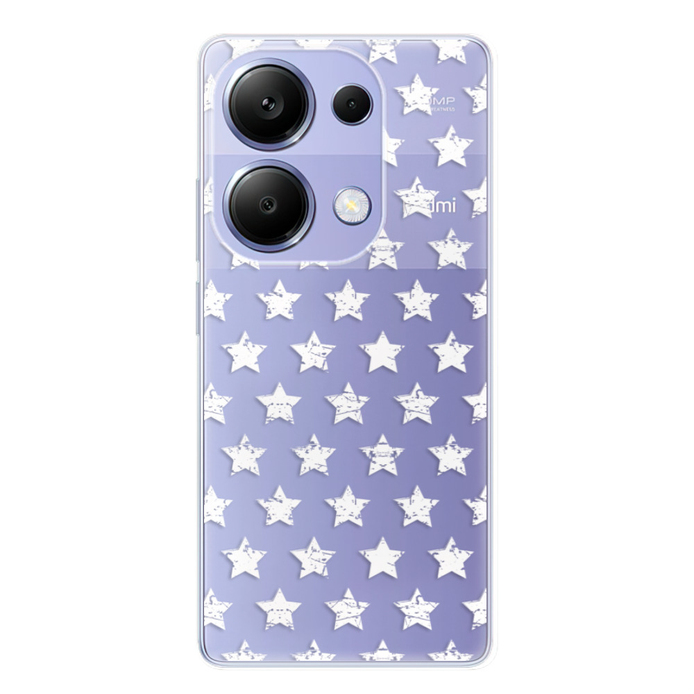 Odolné silikónové puzdro iSaprio - Stars Pattern - white - Xiaomi Redmi Note 13 Pro