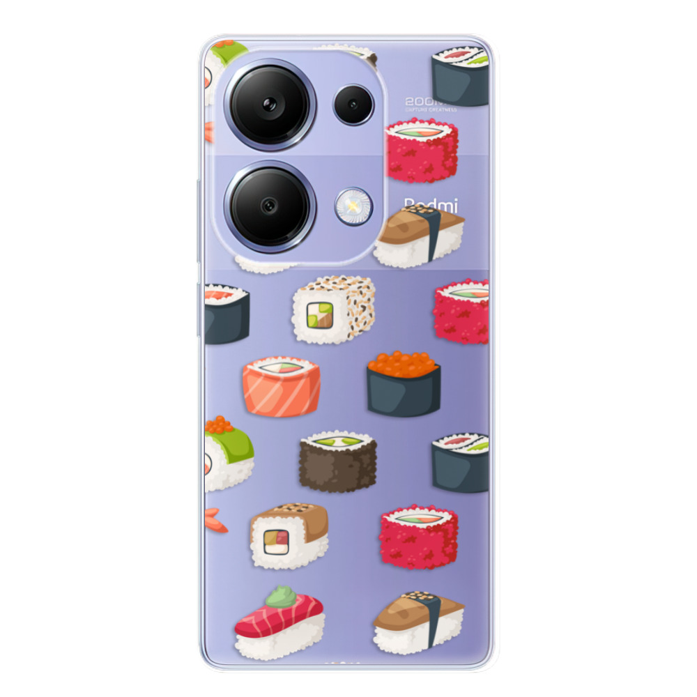 Odolné silikónové puzdro iSaprio - Sushi Pattern - Xiaomi Redmi Note 13 Pro