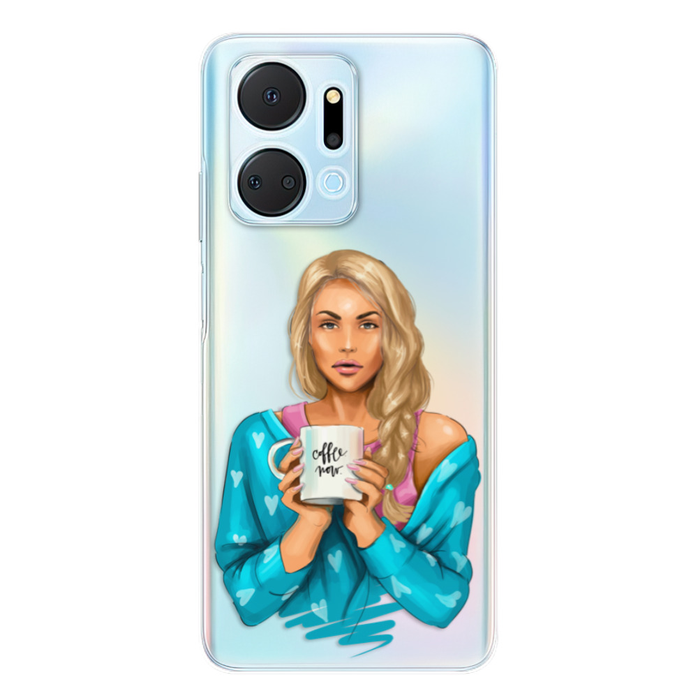 Odolné silikónové puzdro iSaprio - Coffe Now - Blond - Honor X7a