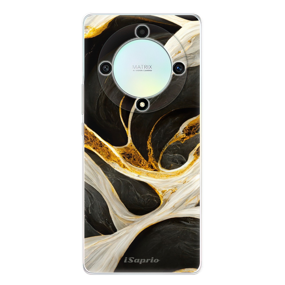 Odolné silikónové puzdro iSaprio - Black and Gold - Honor Magic5 Lite 5G