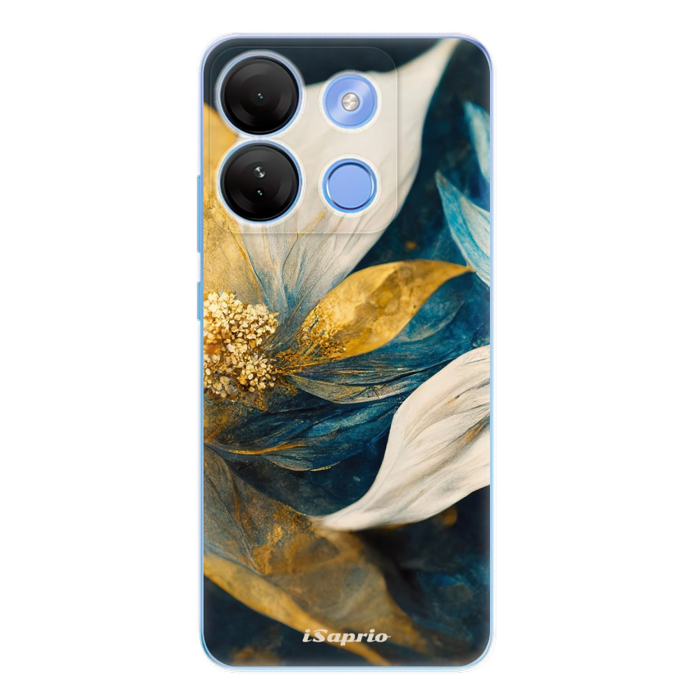 Odolné silikónové puzdro iSaprio - Gold Petals - Infinix Smart 7