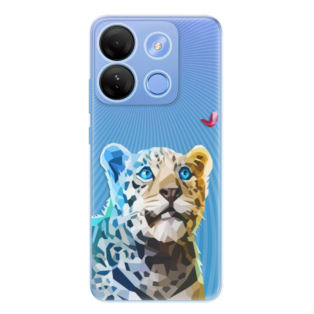 Odolné silikónové puzdro iSaprio - Leopard With Butterfly - Infinix Smart 7