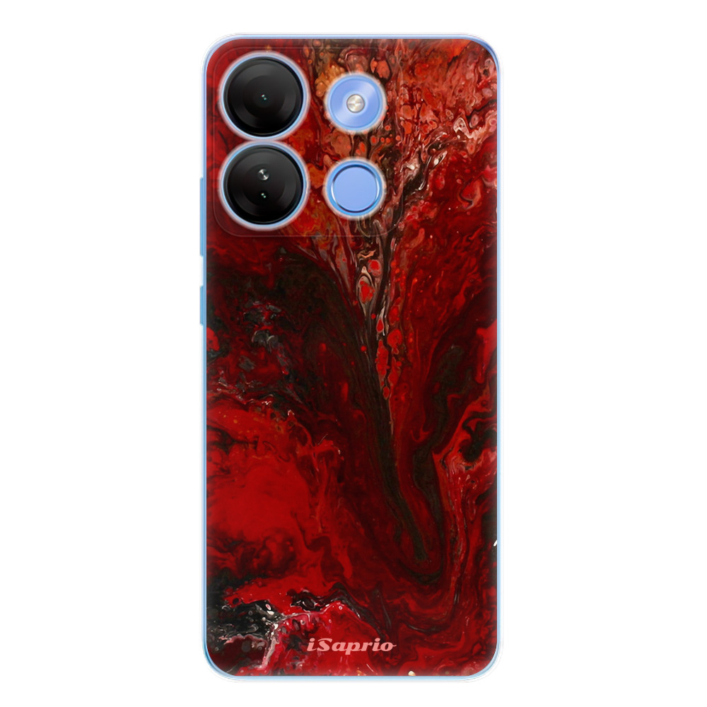Odolné silikónové puzdro iSaprio - RedMarble 17 - Infinix Smart 7