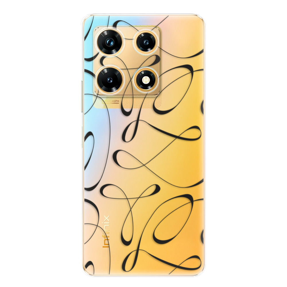 Odolné silikónové puzdro iSaprio - Fancy - black - Infinix Note 30 PRO
