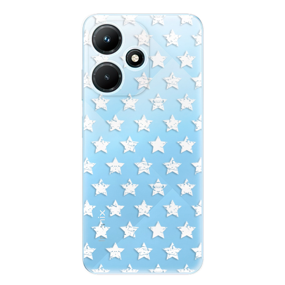 Odolné silikónové puzdro iSaprio - Stars Pattern - white - Infinix Hot 30i