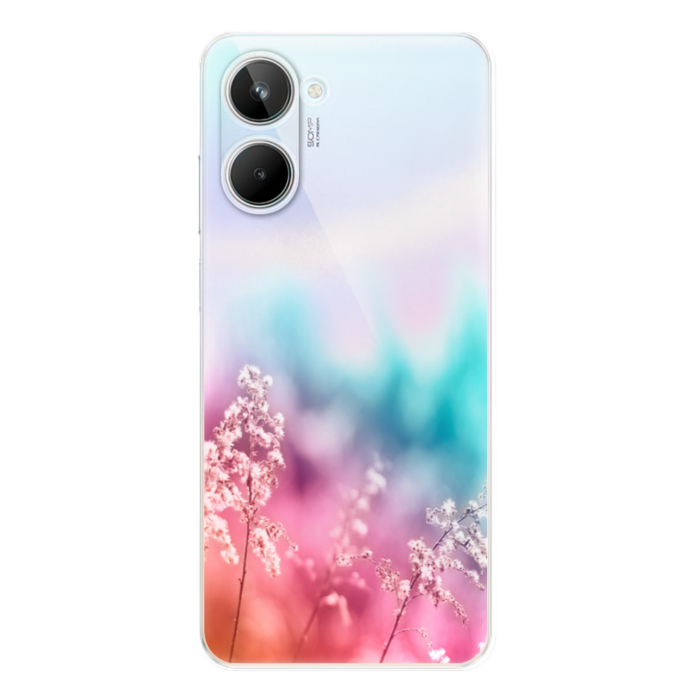 Odolné silikónové puzdro iSaprio - Rainbow Grass - Realme 10