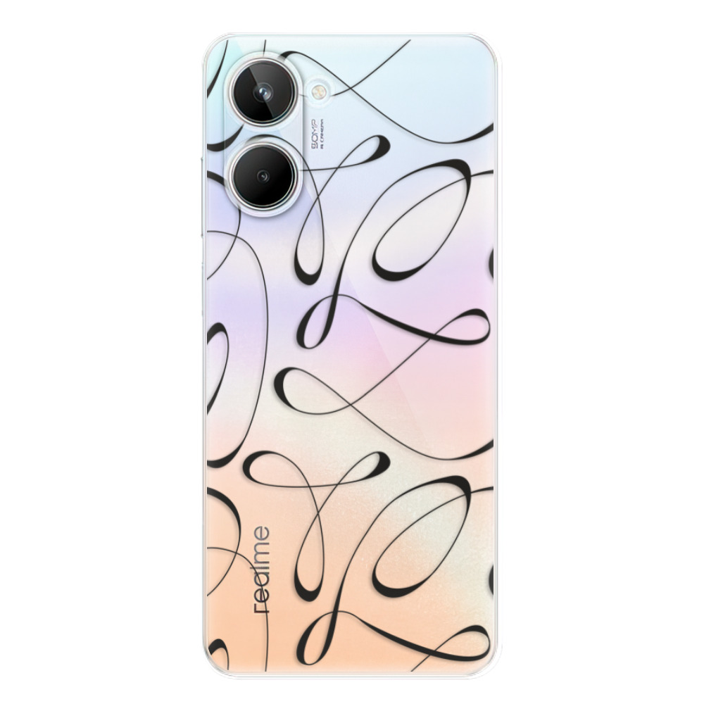 Odolné silikónové puzdro iSaprio - Fancy - black - Realme 10