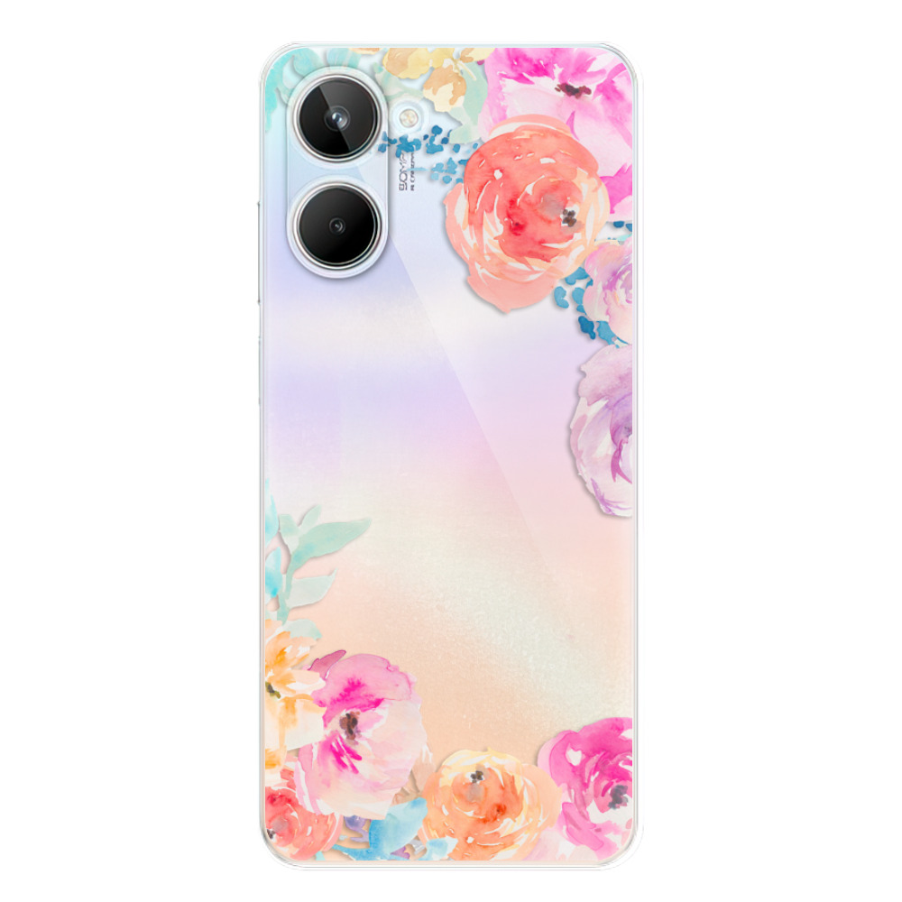 Odolné silikónové puzdro iSaprio - Flower Brush - Realme 10