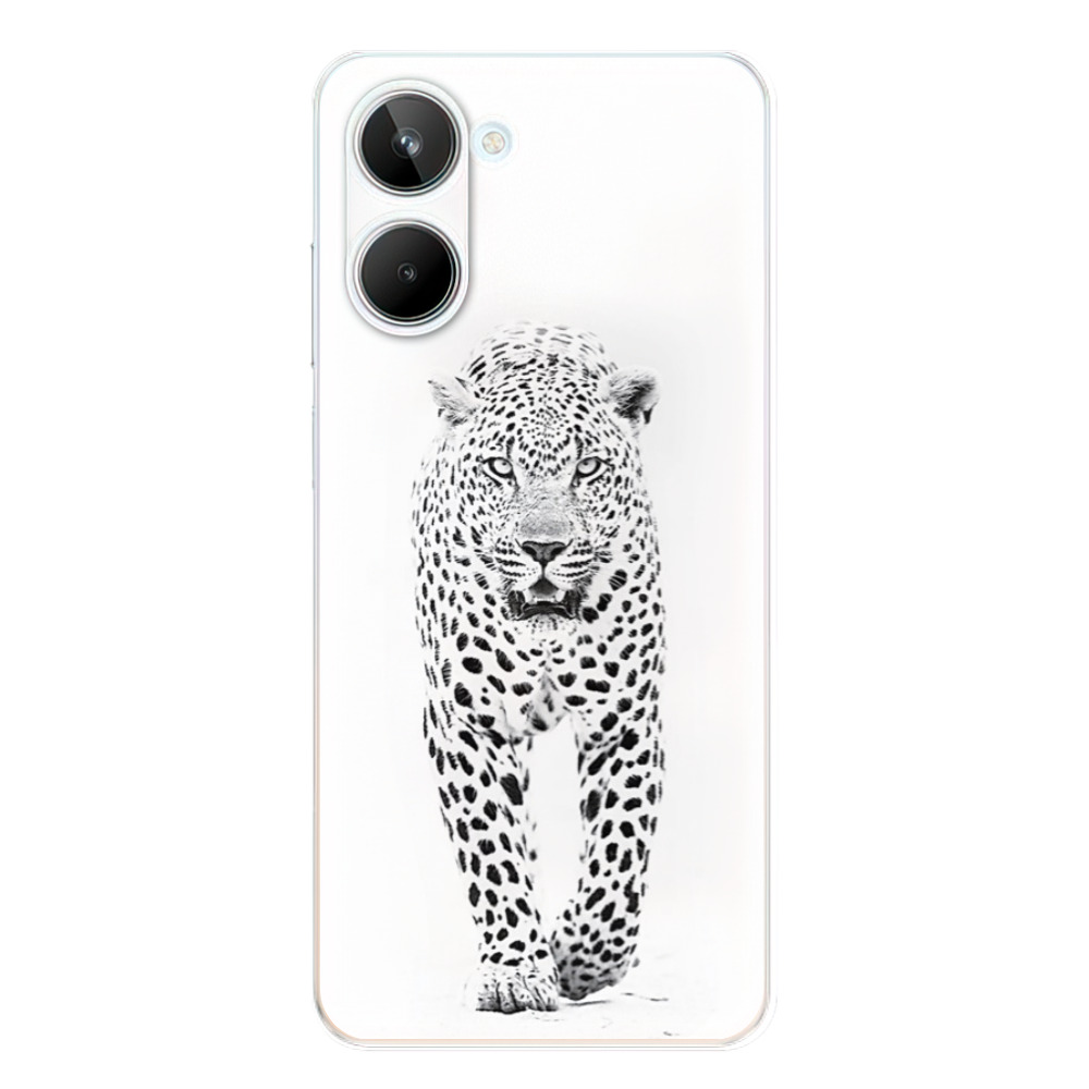 Odolné silikónové puzdro iSaprio - White Jaguar - Realme 10