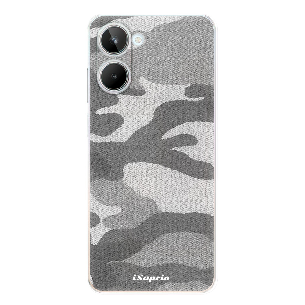 Odolné silikónové puzdro iSaprio - Gray Camuflage 02 - Realme 10