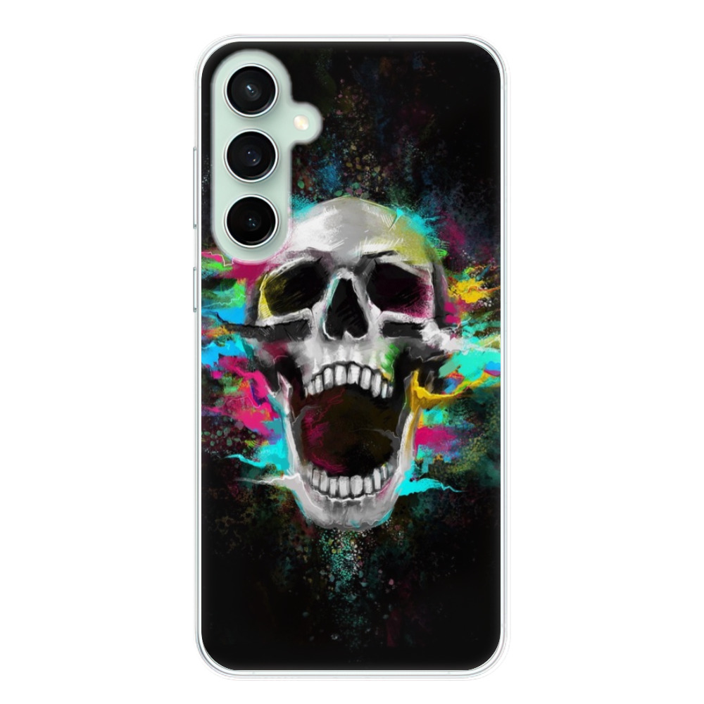 Odolné silikónové puzdro iSaprio - Skull in Colors - Samsung Galaxy S23 FE