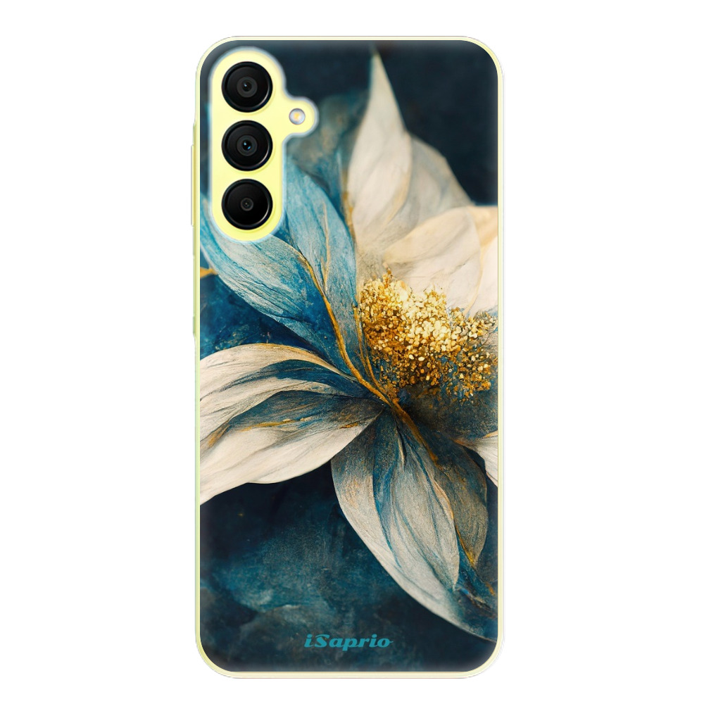Odolné silikónové puzdro iSaprio - Blue Petals - Samsung Galaxy A15 / A15 5G