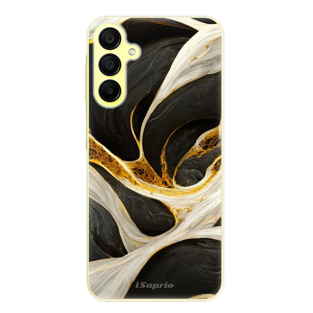 Odolné silikónové puzdro iSaprio - Black and Gold - Samsung Galaxy A15 / A15 5G