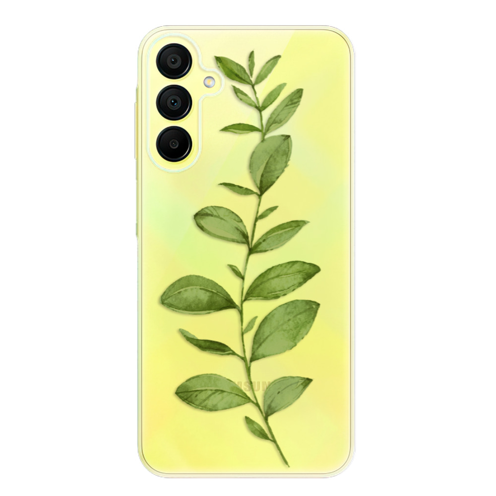 Odolné silikónové puzdro iSaprio - Green Plant 01 - Samsung Galaxy A15 / A15 5G