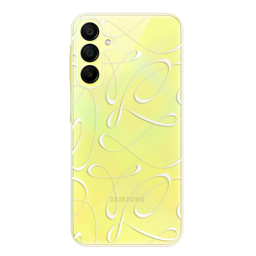 Odolné silikónové puzdro iSaprio - Fancy - white - Samsung Galaxy A15 / A15 5G