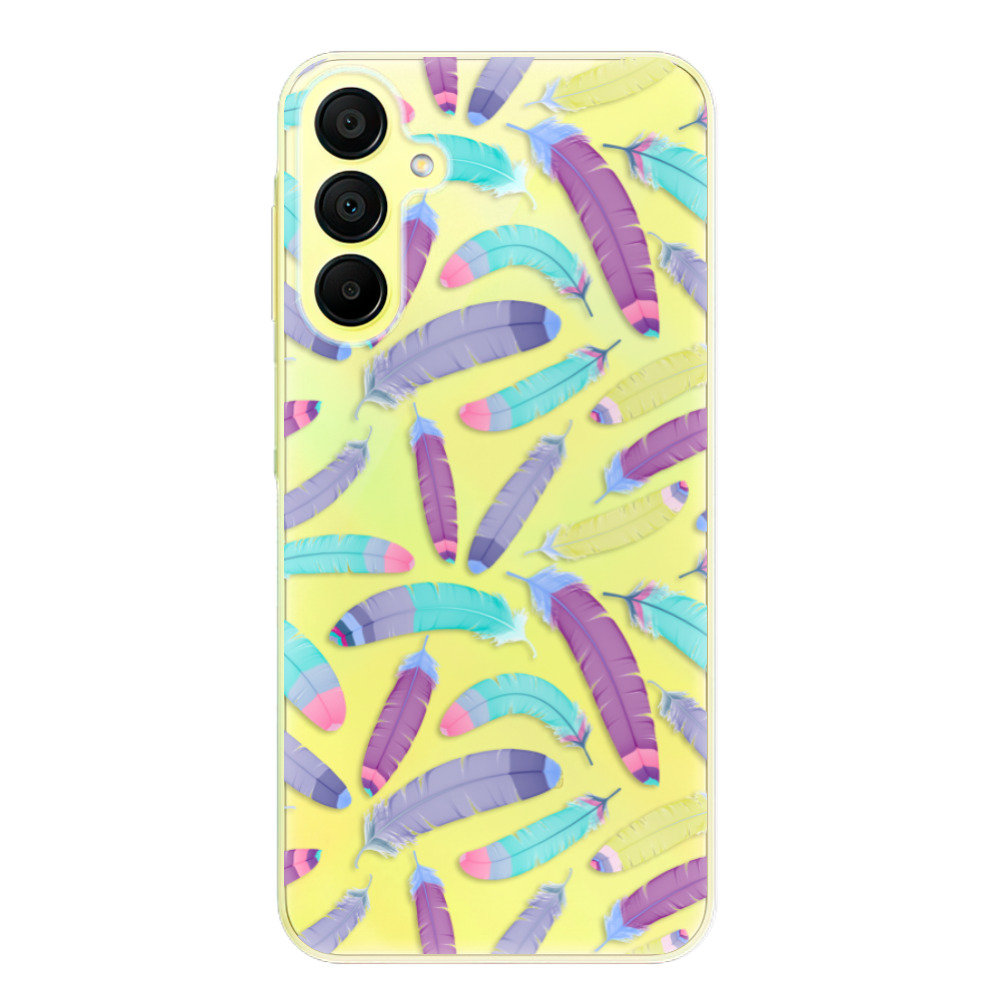 Odolné silikónové puzdro iSaprio - Feather Pattern 01 - Samsung Galaxy A15 / A15 5G
