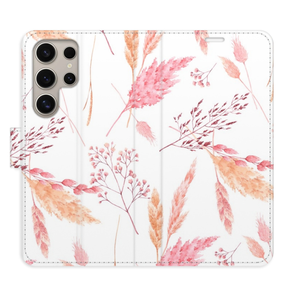 Flipové puzdro iSaprio - Ornamental Flowers - Samsung Galaxy S24 Ultra